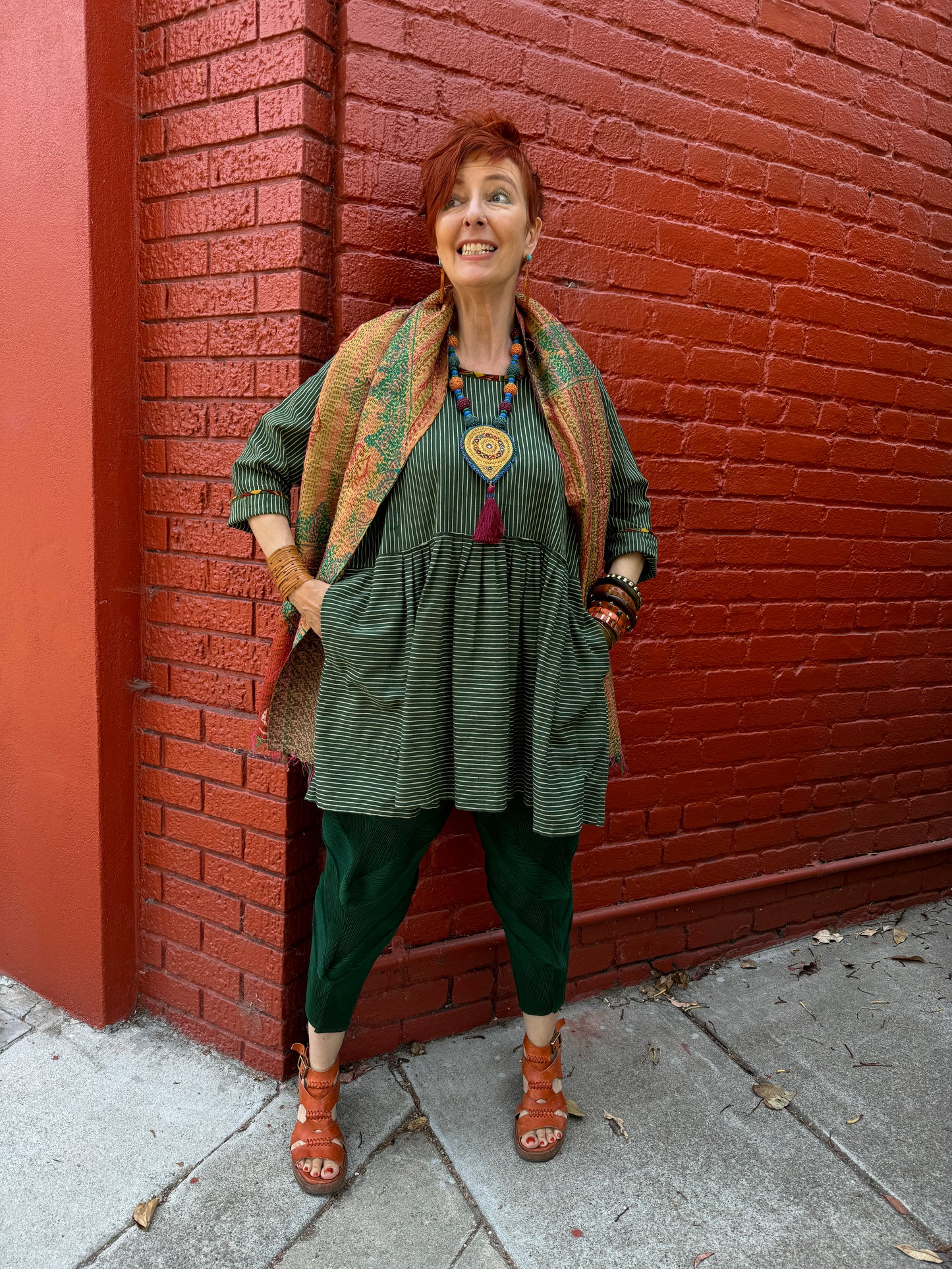 AFGHAN BLUE TRIBAL PATCH NECKLACE