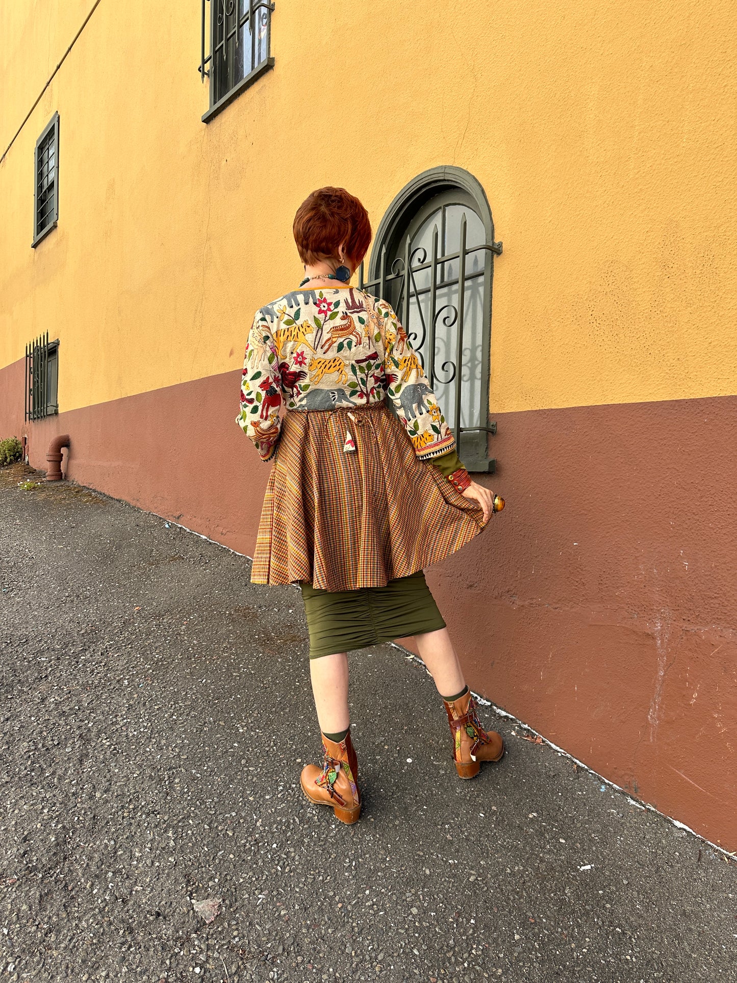 FANTASTICAL CREATURES ABBREVIATED AZEEZA COAT DRESS