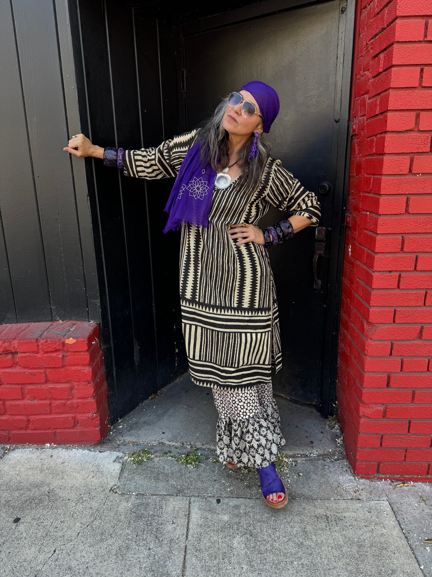 B&W MARRAKESH RUFFLE PANTS