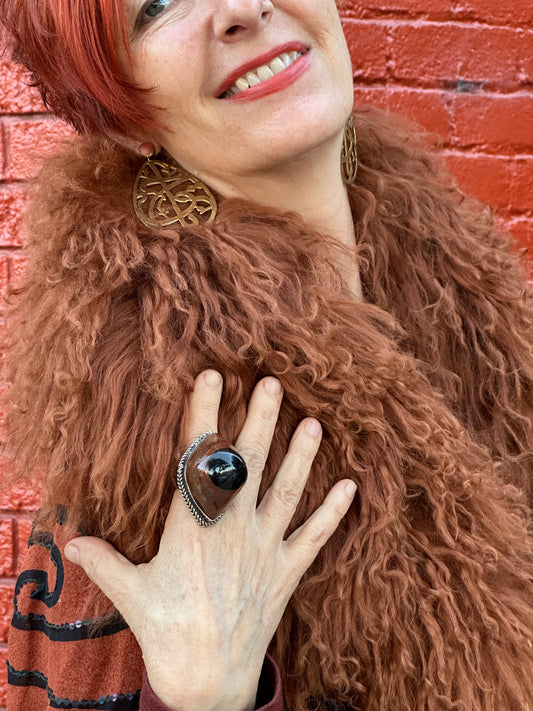 SHIVA'S EYE AGATE RING