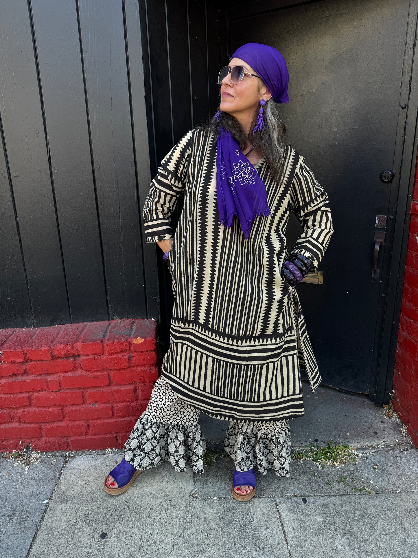 B&W MARRAKESH RUFFLE PANTS