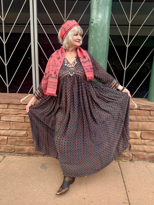 AJRAKH PRAIRIE DRESS