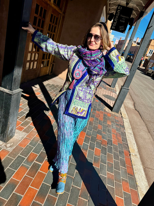 REVERSIBLE QUILTED SILK JACKET FOR ALL SEASONS