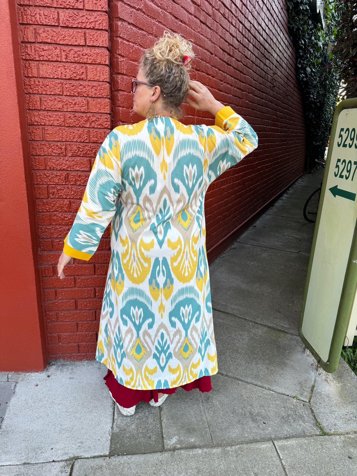 SUN KISSED AQUA IKAT DUSTER