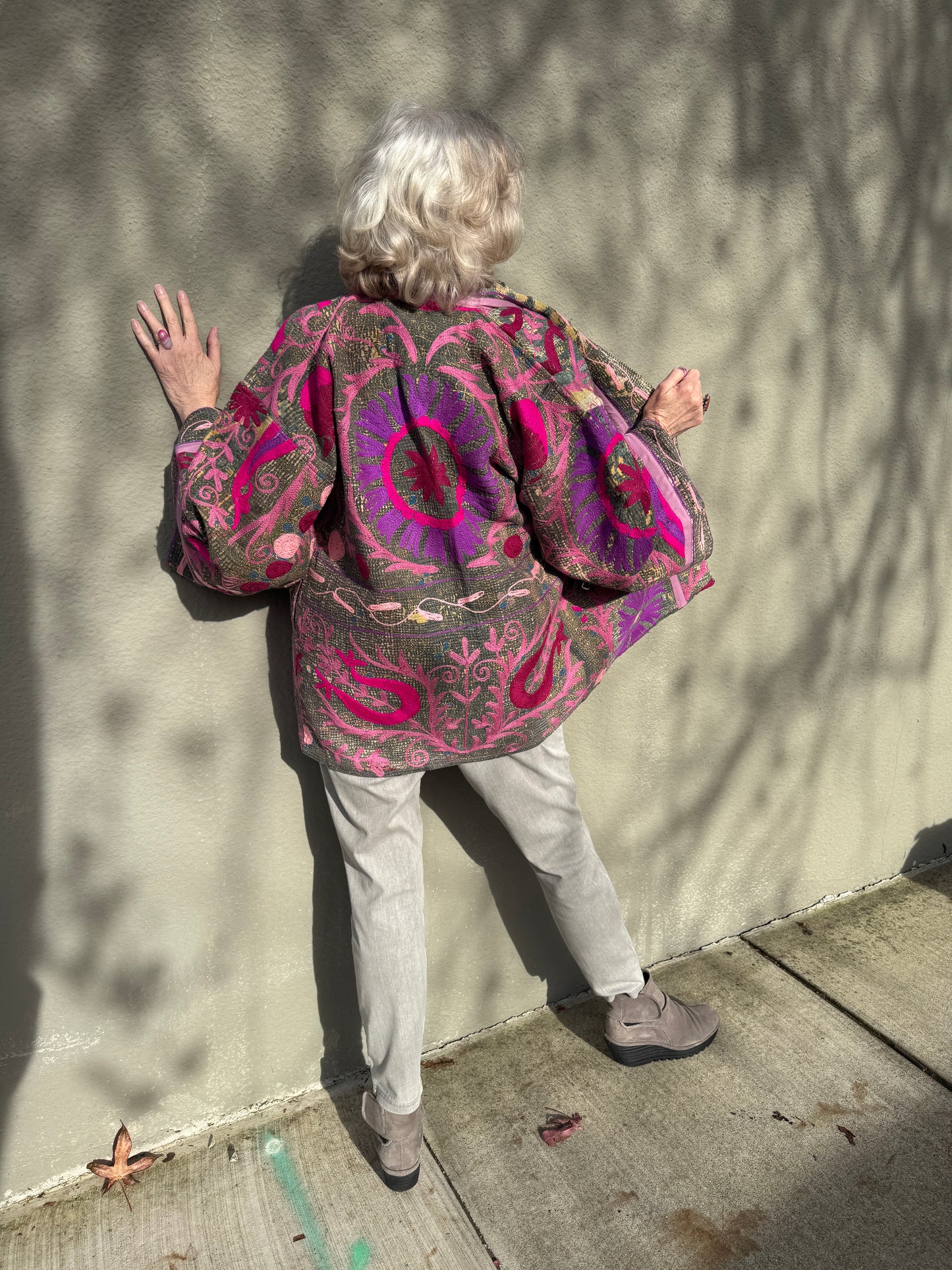 HARDLY GRAY SHABBY CHIC QUILTED KIMONO