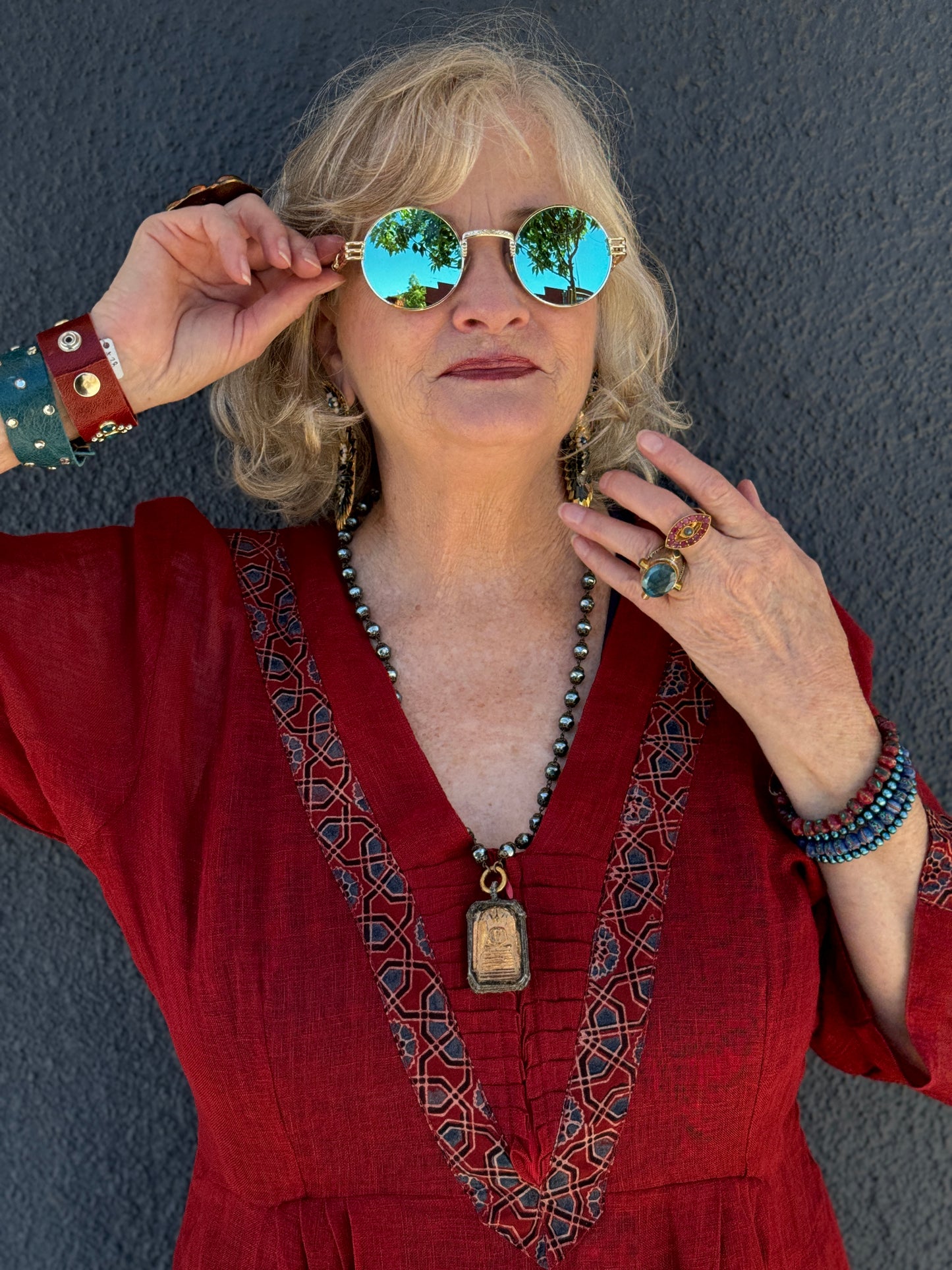 THAT DRESS RED LINEN
