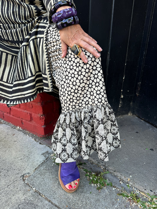 B&W MARRAKESH RUFFLE PANTS