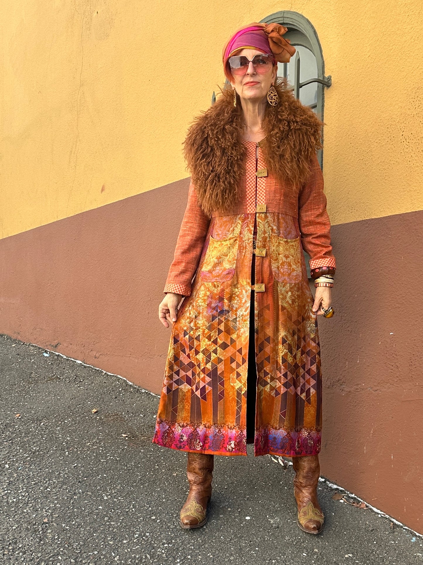 AUTUMN GLOW COLLAGE COAT