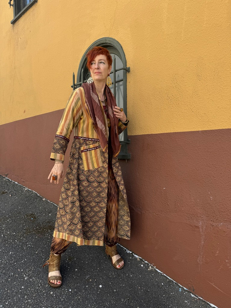 WOMAN OF WHEAT COAT DRESS
