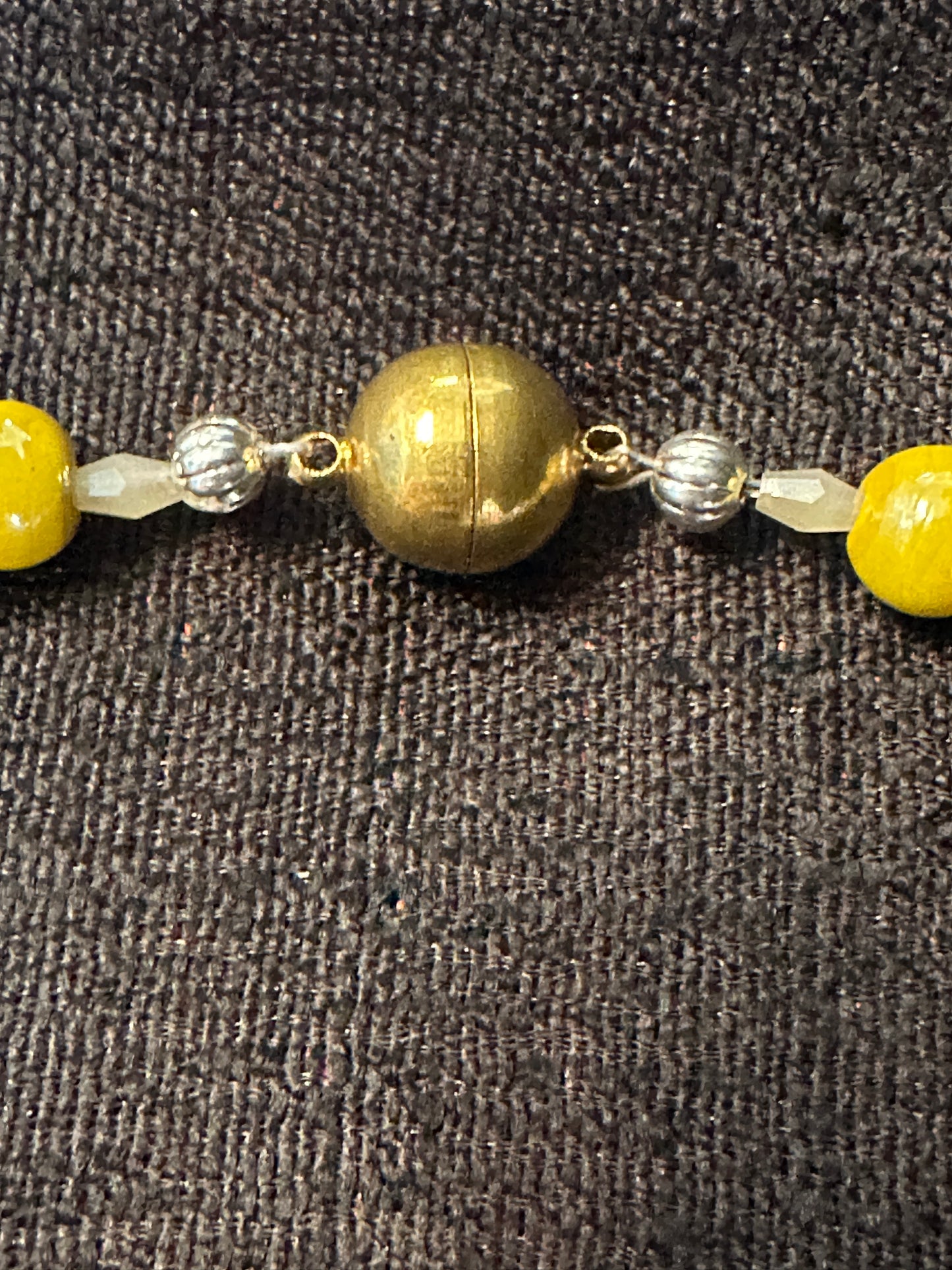 YELLOW FELLOW BLING SKULL NECKLACE