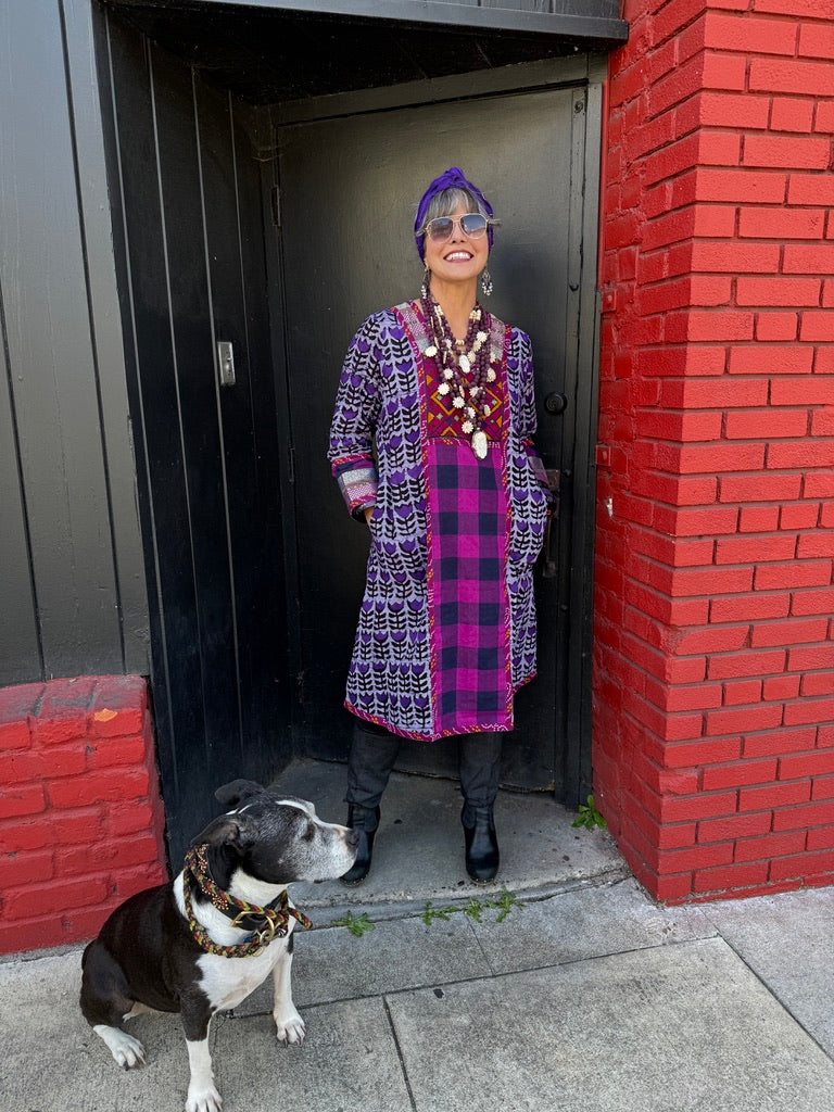 AMETHYST & PEARL CHANDELIER EARRINGS