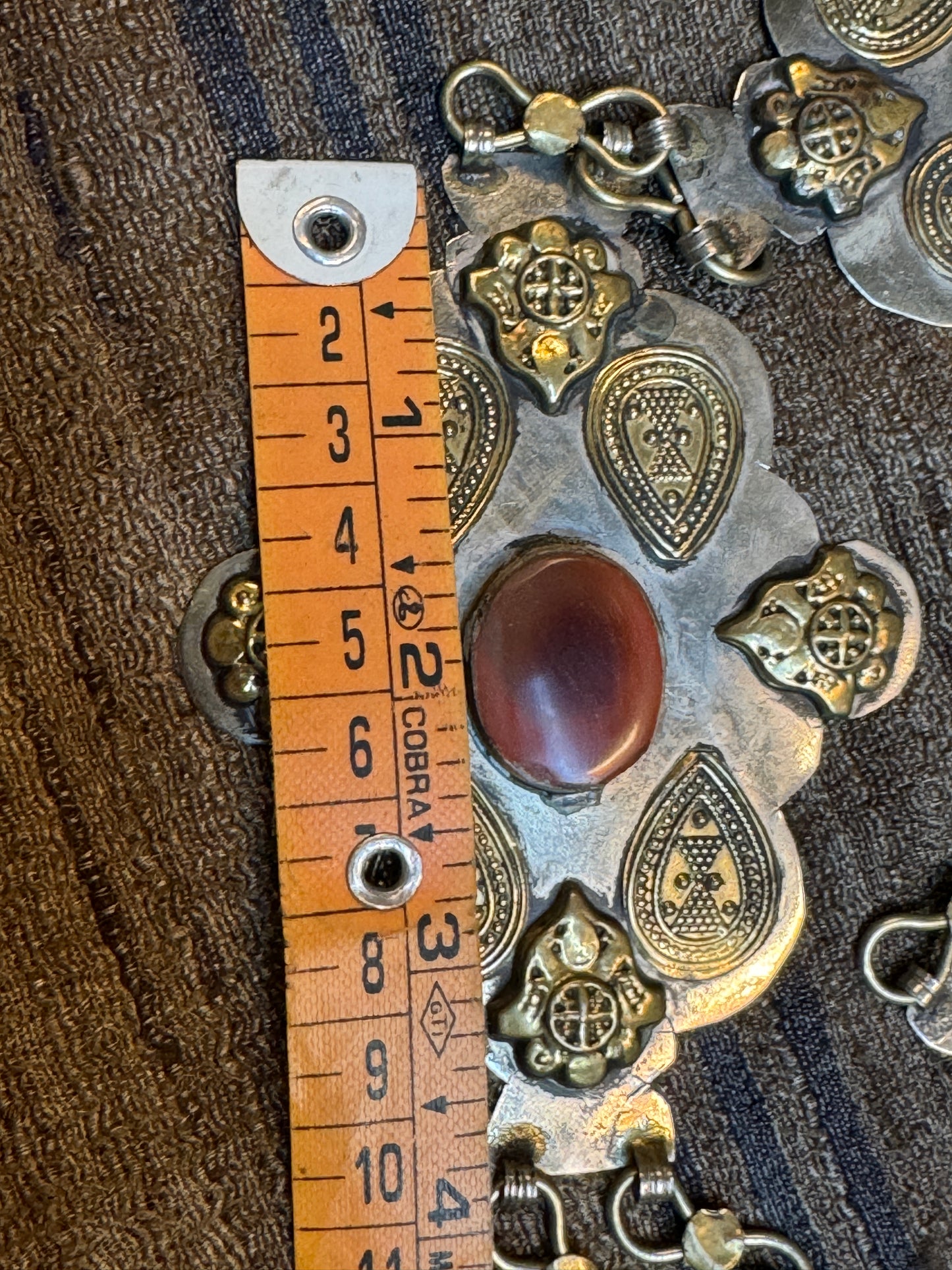 OLD TURKMEN MEDALLION LINK BELT COLLECTORS PIECE