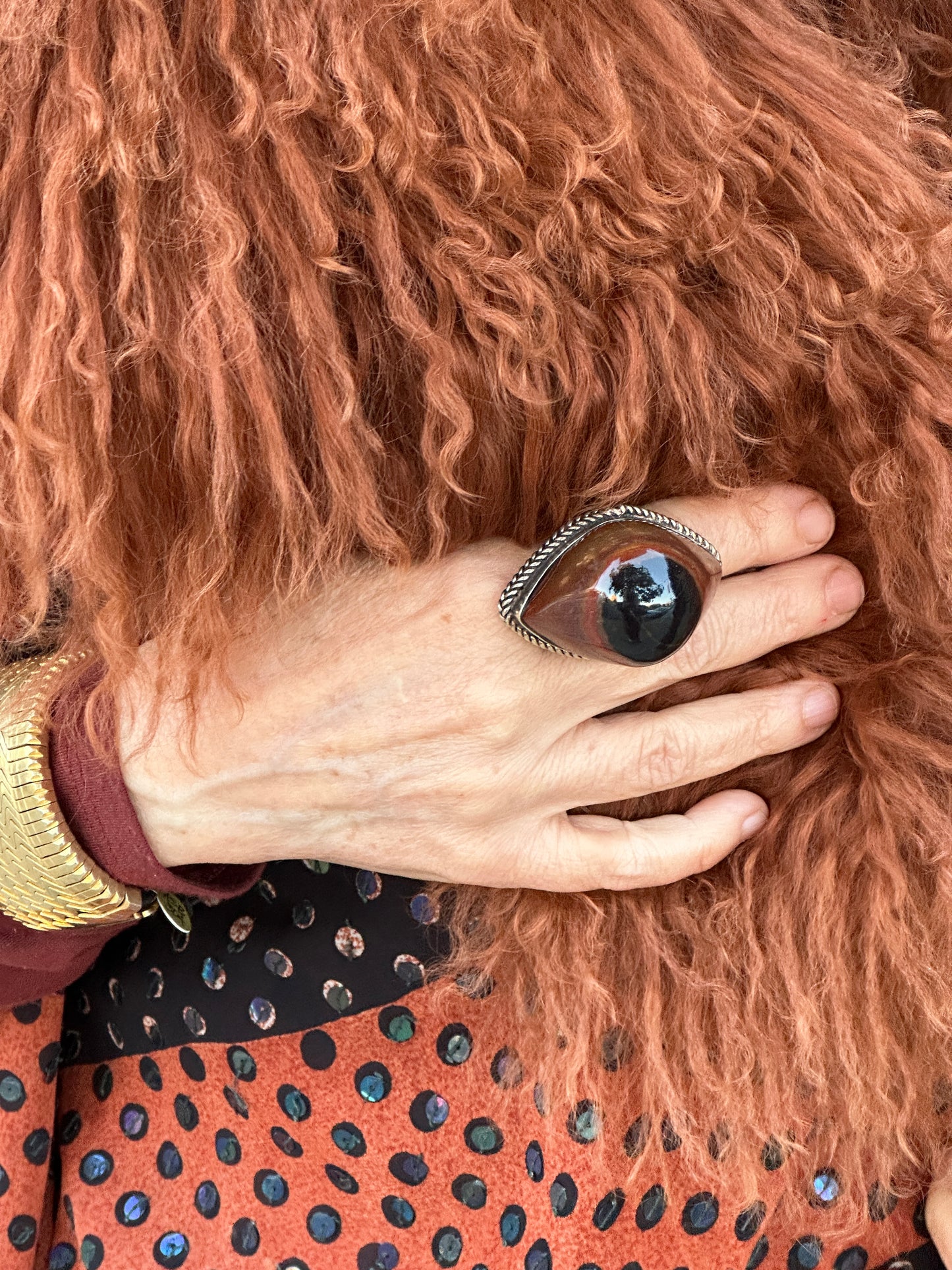 SHIVA'S EYE AGATE RING