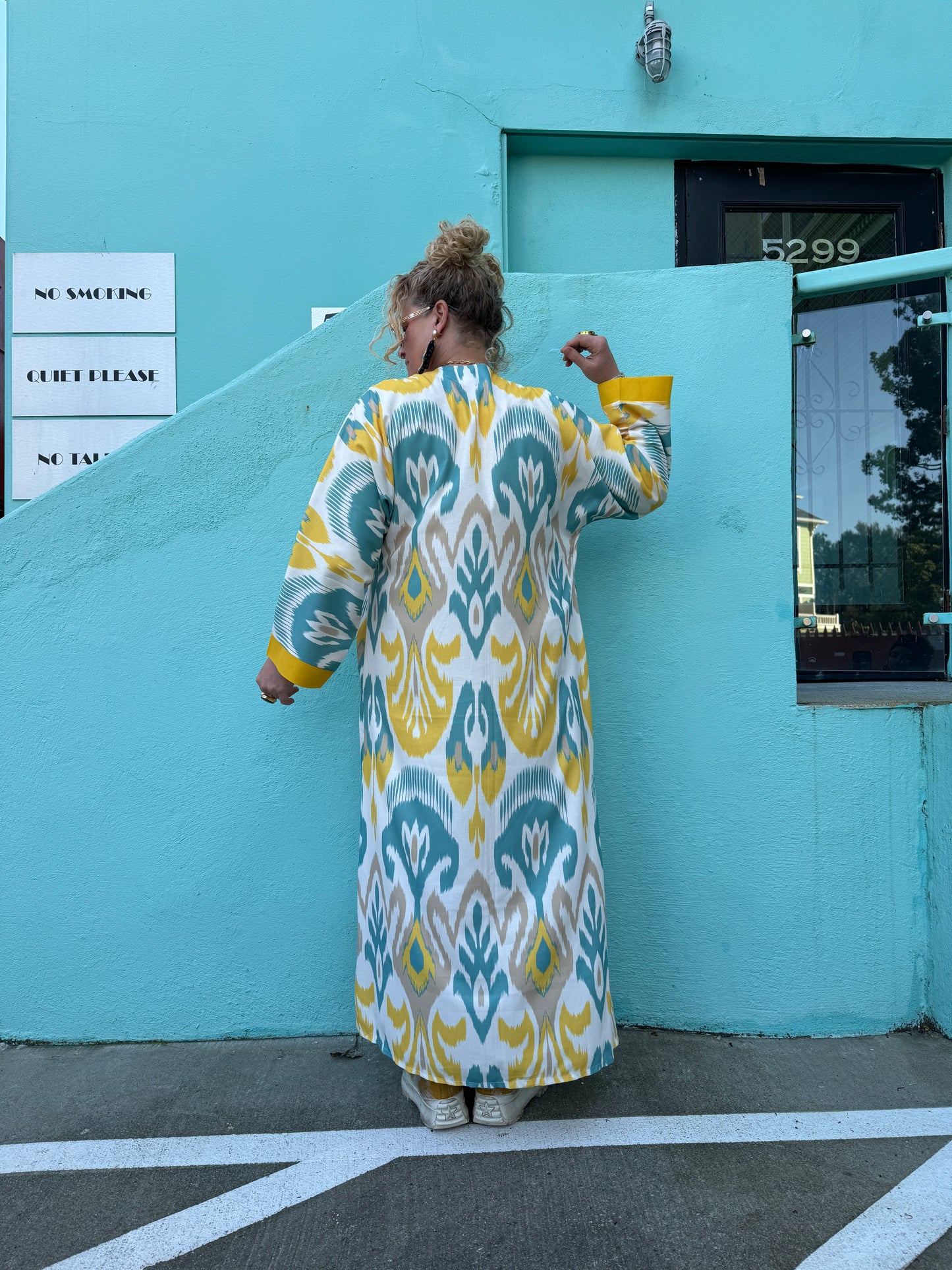SUN KISSED AQUA IKAT DUSTER