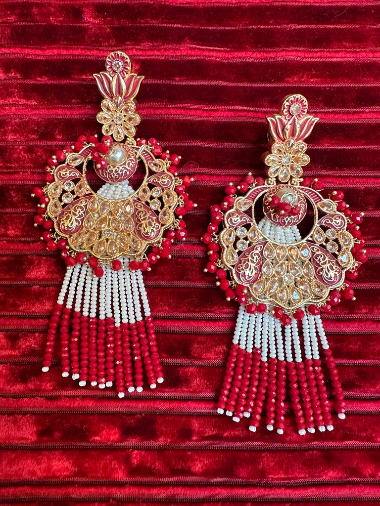 LOTUS WEDDING EARRINGS
