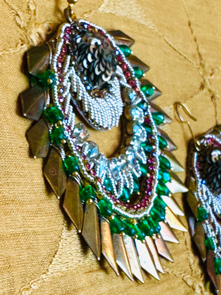ORNATE SOLAR FLAIR EARRINGS