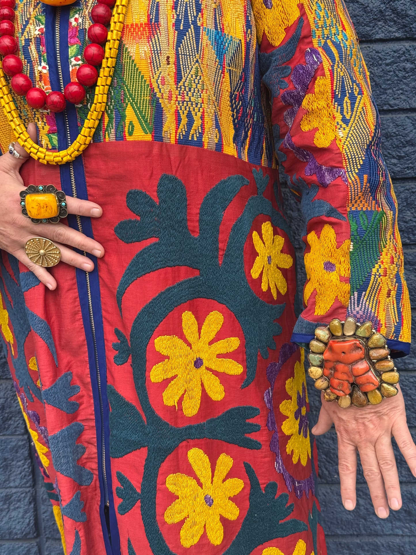 SUZANI HUIPIL DELUXE ZIP DUSTER
