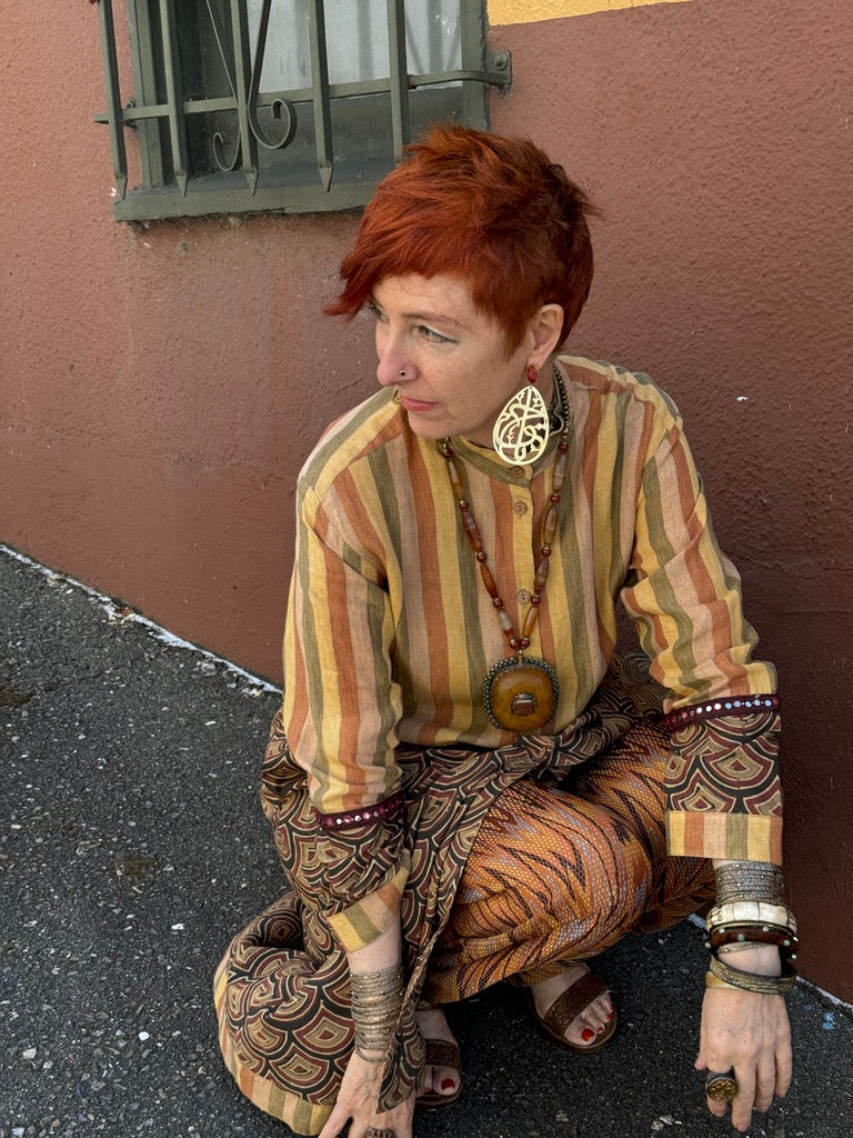 WOMAN OF WHEAT COAT DRESS
