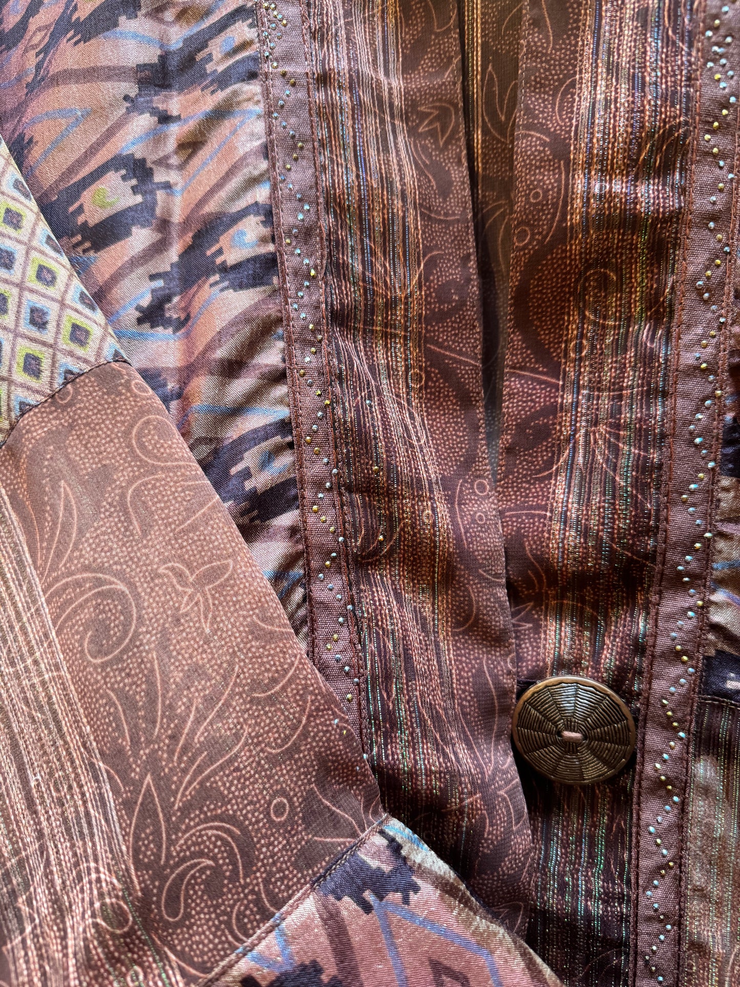 COPPER IKAT SHORT KIMONOS
