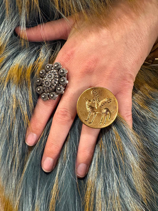 INTAGLIO BRASS RINGS