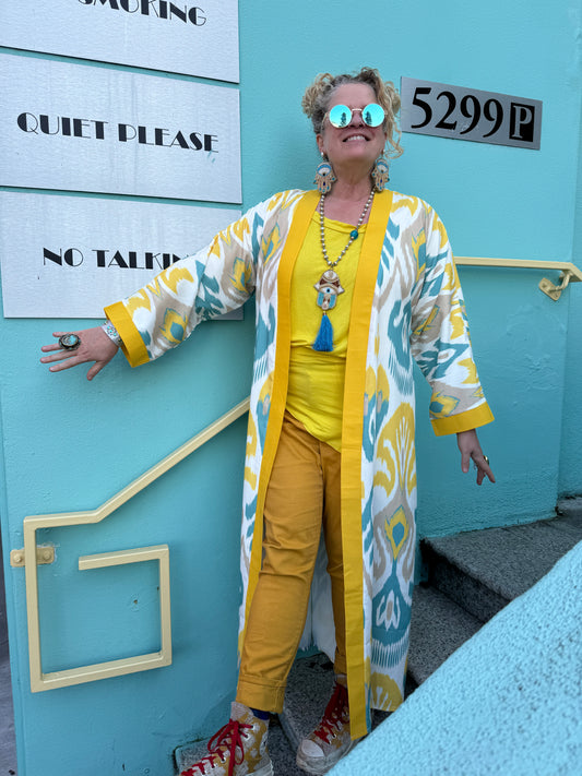 SUN KISSED AQUA IKAT DUSTER