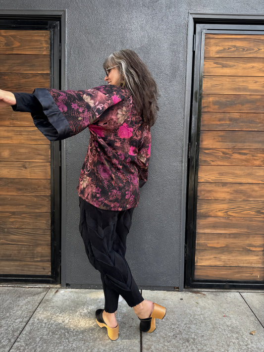 FLORAL FANTASY KIMONO JACKETS - SHORT AND LONG