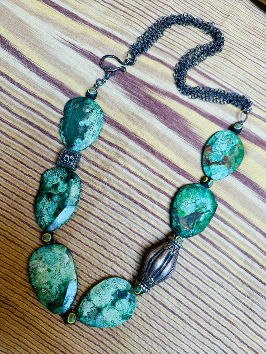 JASPER JUNGLE GIANT NECKLACE