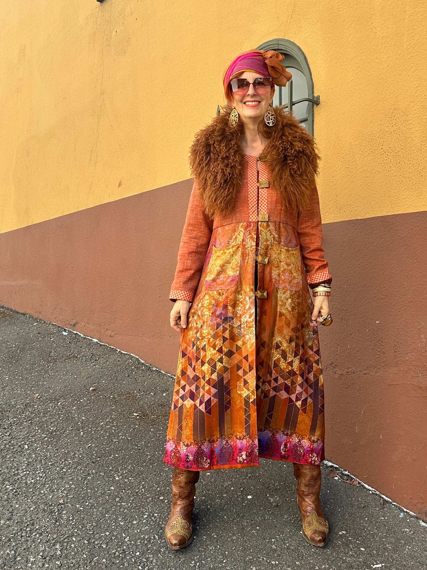 AUTUMN GLOW COLLAGE COAT
