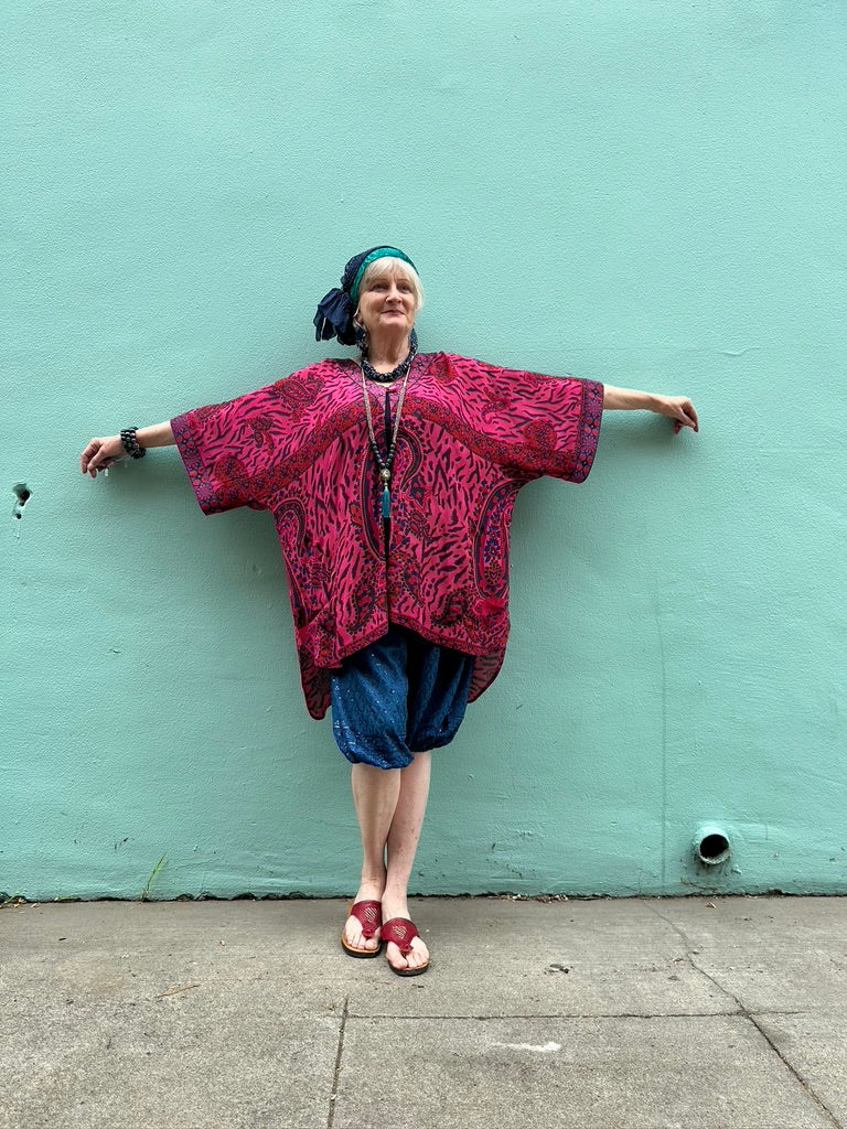 PEACOCK TEAL SPARKLE CROP BUBBLE PANT
