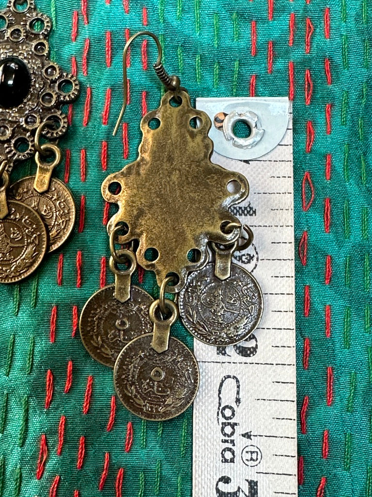 COPPER COIN EARRINGS