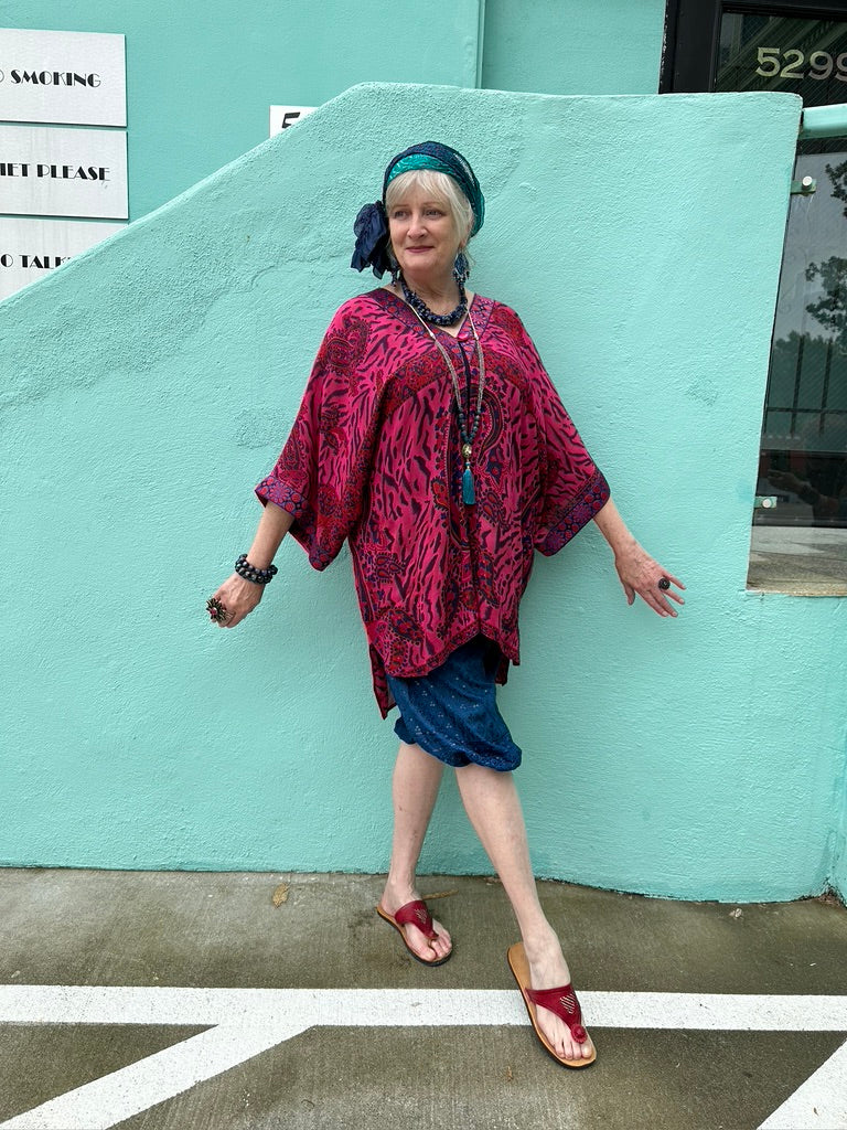 PEACOCK TEAL SPARKLE CROP BUBBLE PANT