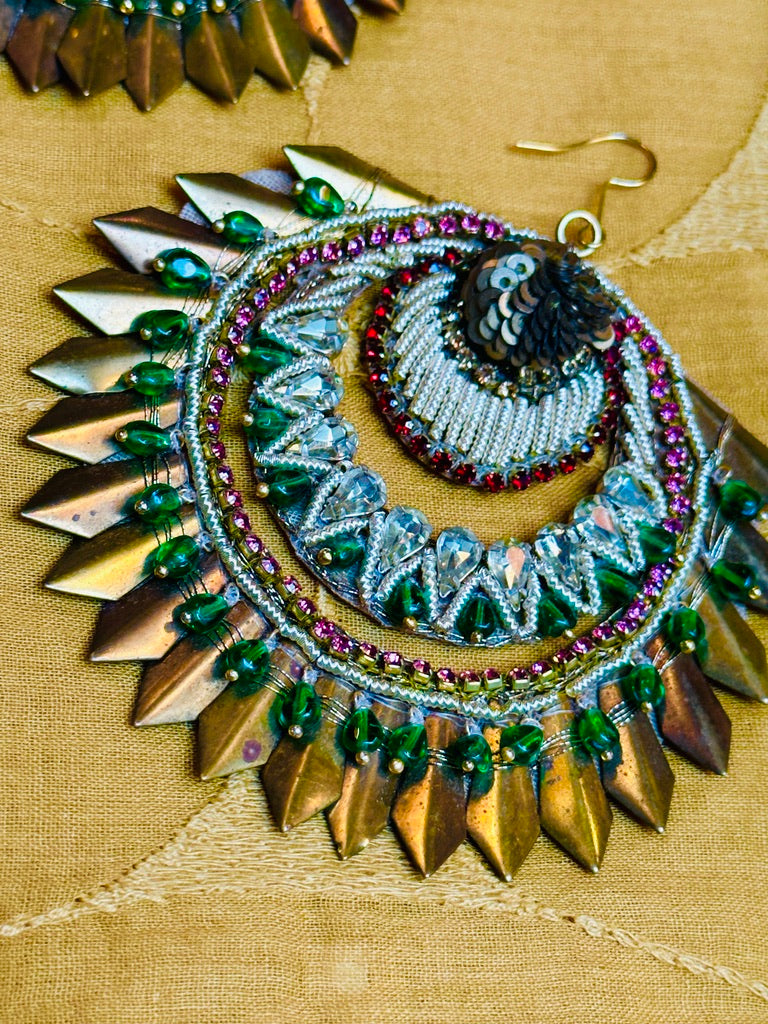 ORNATE SOLAR FLAIR EARRINGS