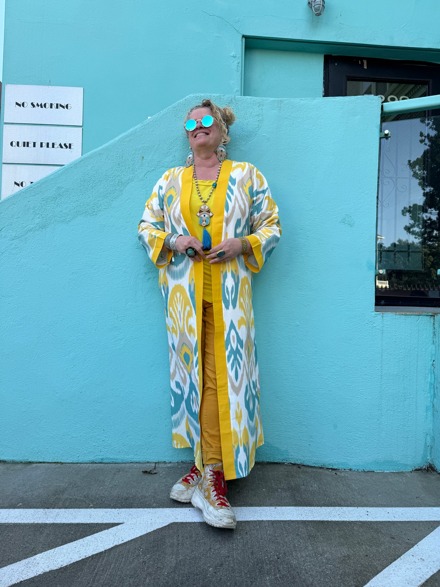 SUN KISSED AQUA IKAT DUSTER