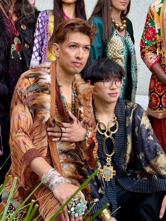 CHEVRON CHIEF KIMONO DUSTER