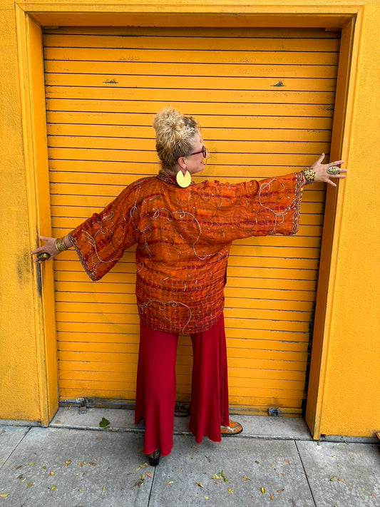 ROYAL RUSSET MAHARANI KIMONO