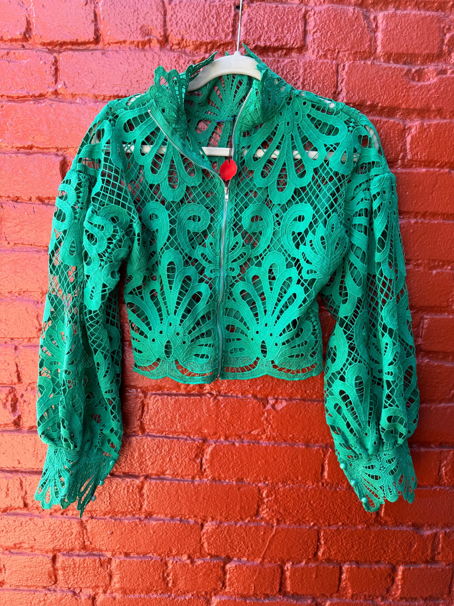 JADE LACE ZIP JACKET