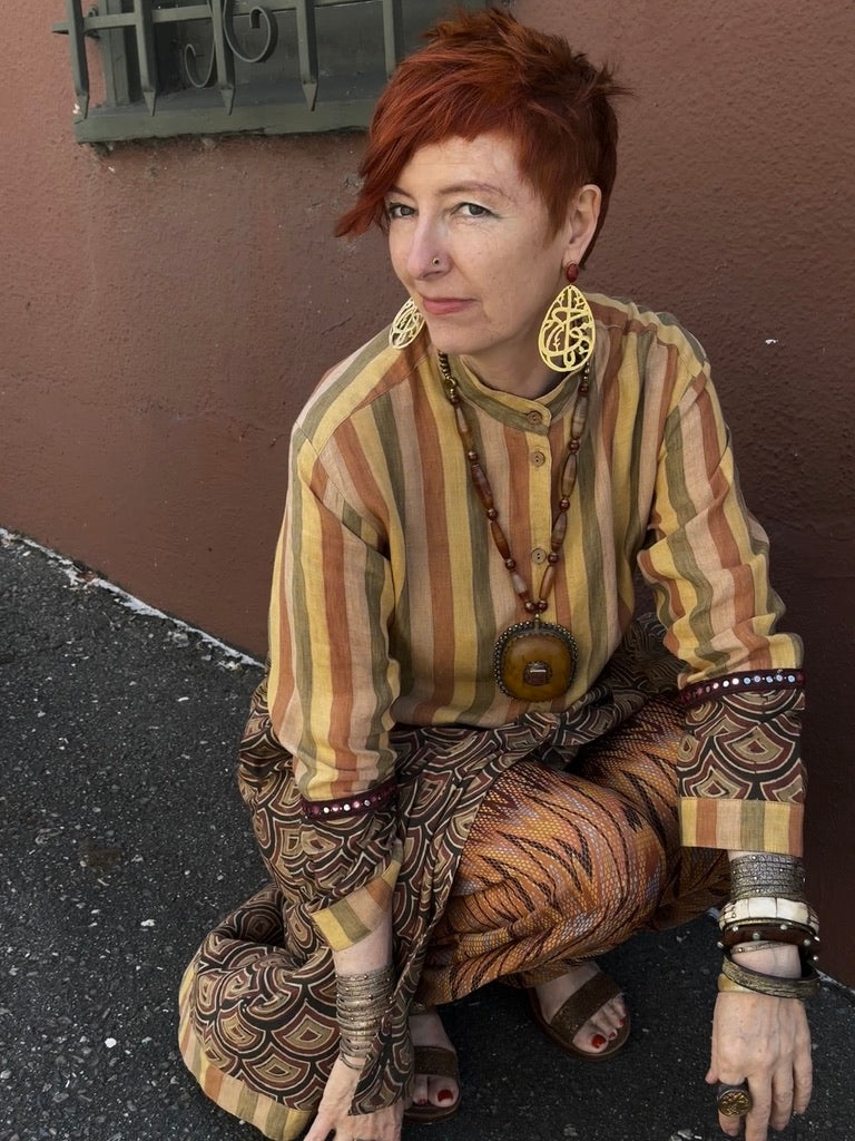 WOMAN OF WHEAT COAT DRESS