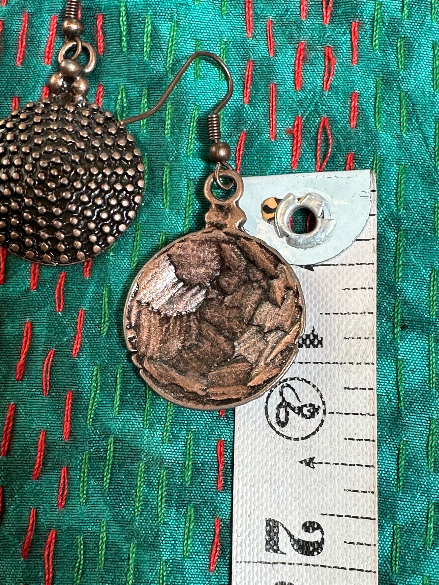 COPPER COIN EARRINGS