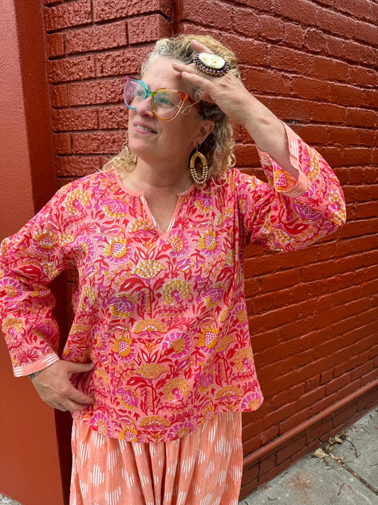 CROP TOP FLORAL PRINT