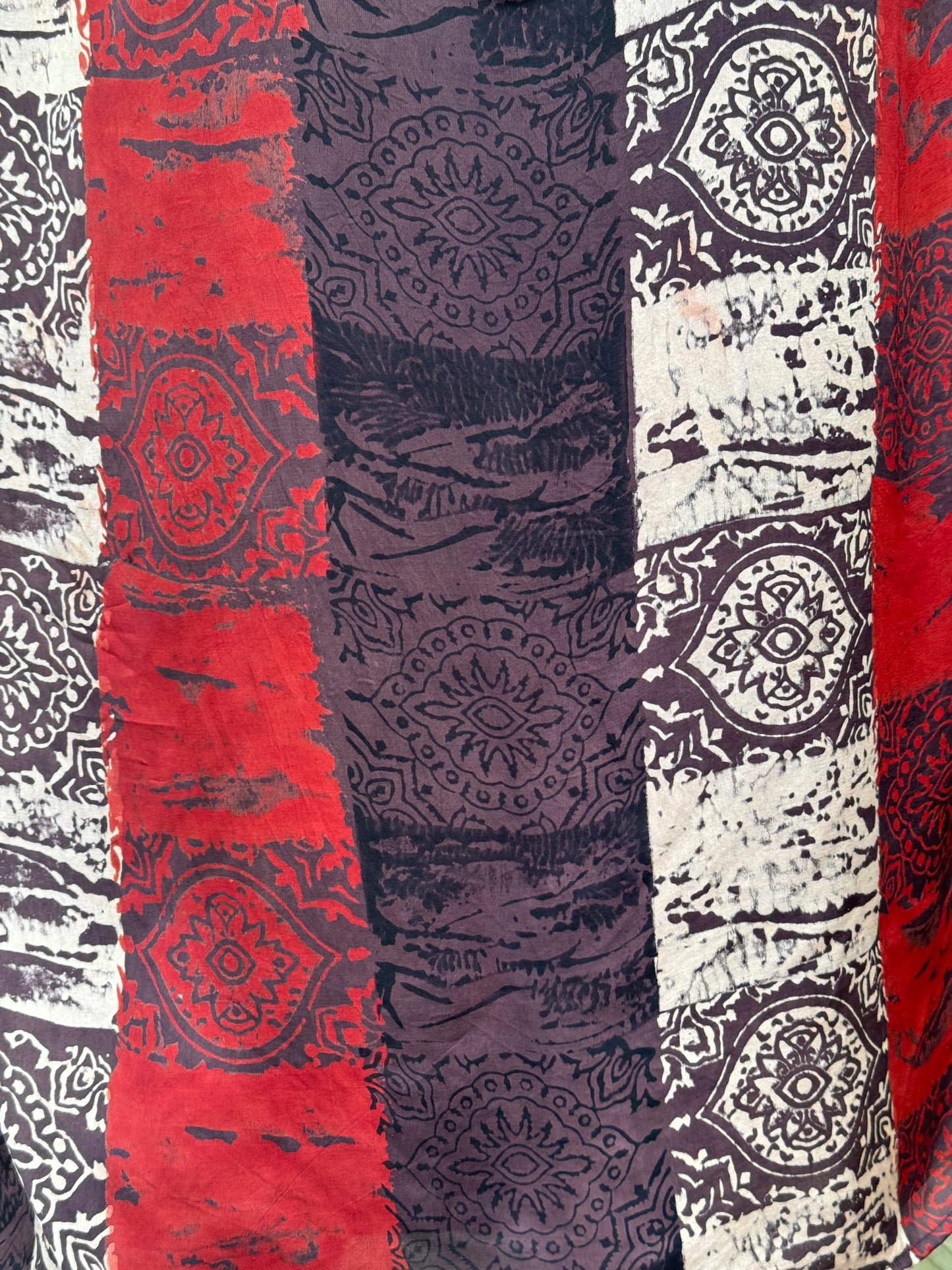 BROAD BRUSH STROKE KAFTAN TOP