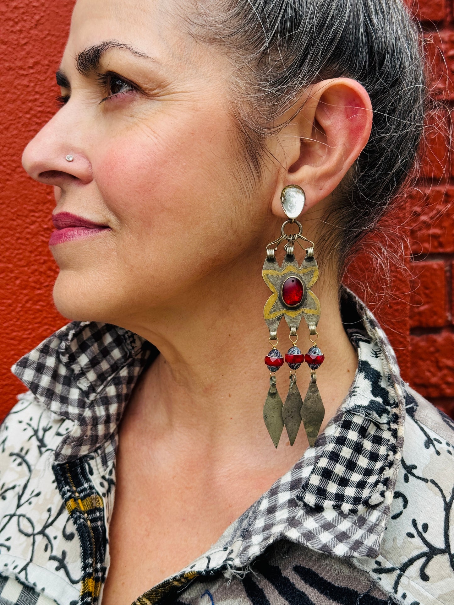 TURKMEN REDUX CLIP ON EARRINGS