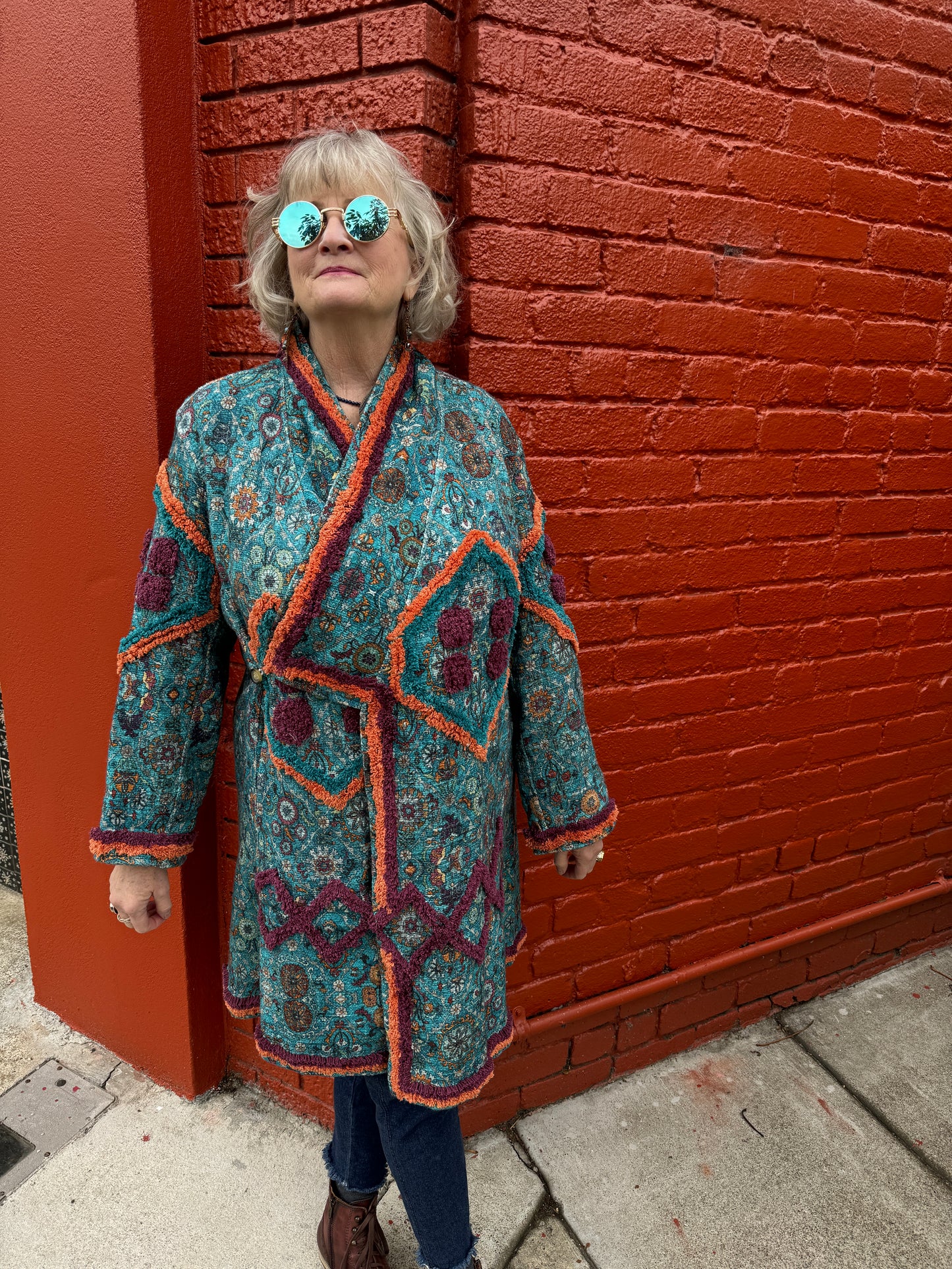 FLYING CARPET COAT TURQUOISE TAMARIND