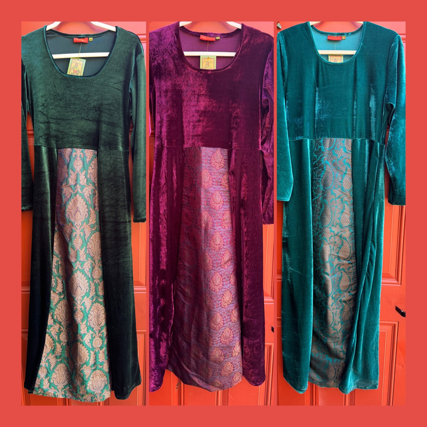 FIVE JEWEL TONE RENAISSANCE DRESSES