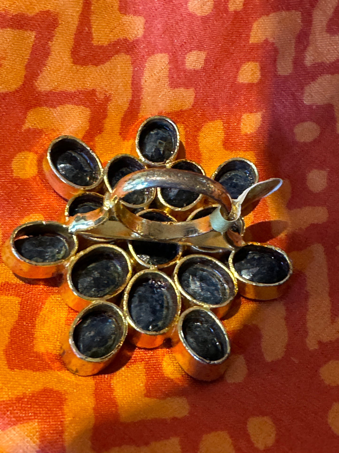 STARBURST RING Mosaic Deep Blue Kyanite