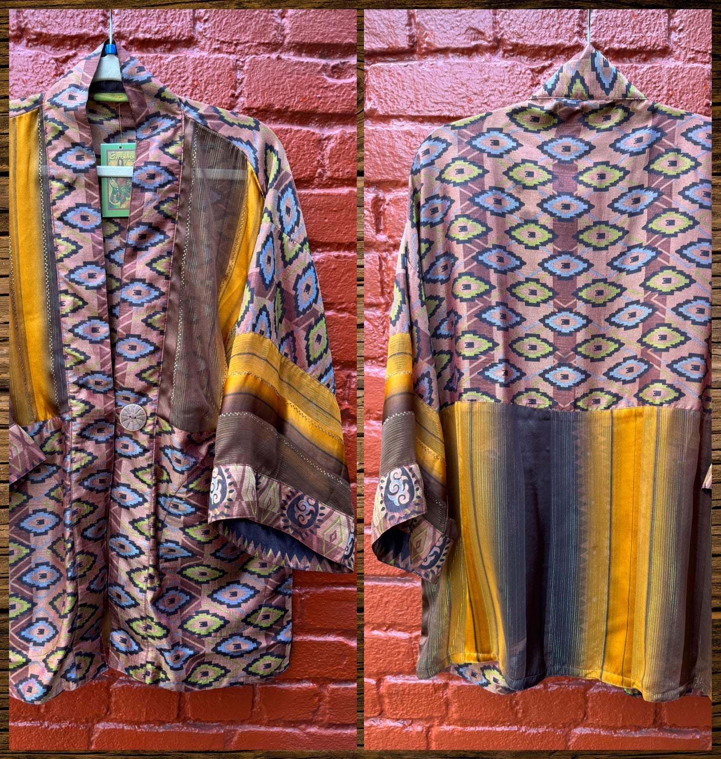 COPPER IKAT SHORT KIMONOS