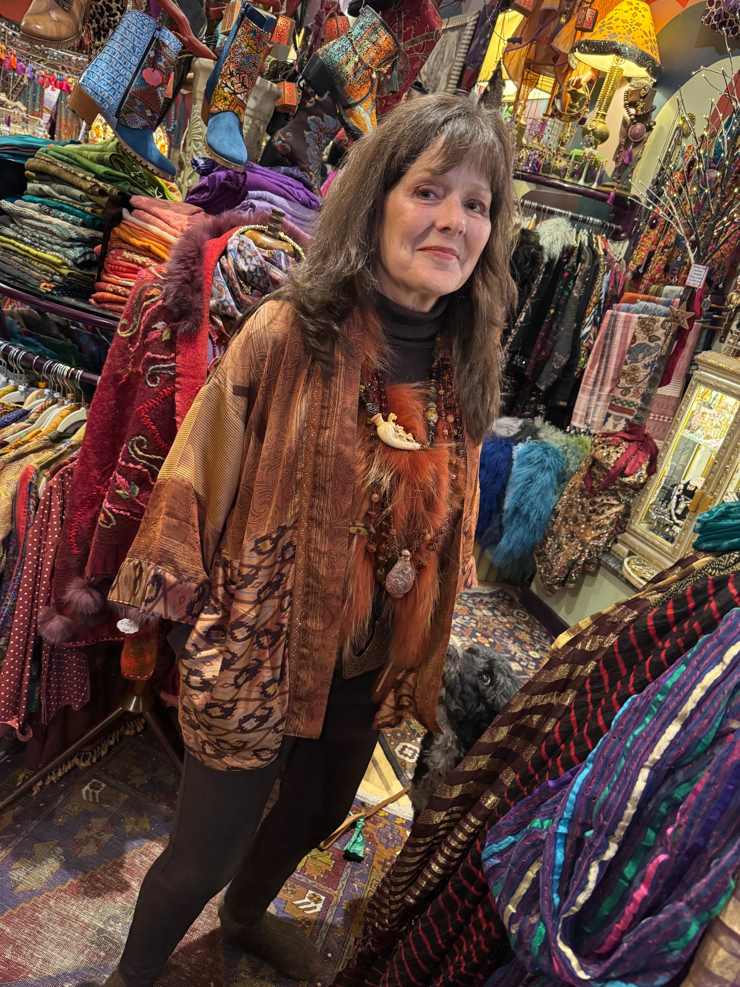 COPPER IKAT SHORT KIMONOS