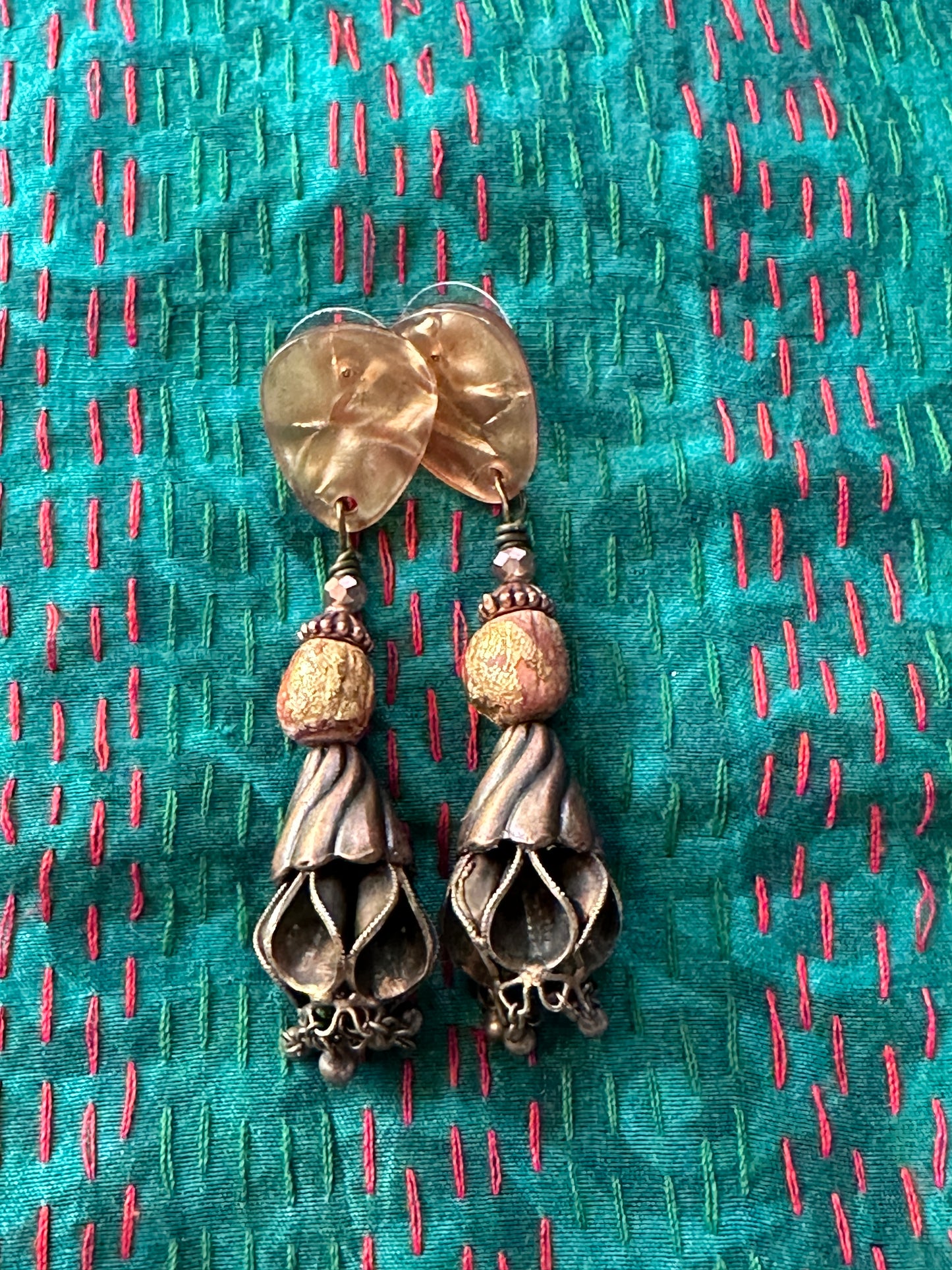 COPPER-TONE EARRINGS