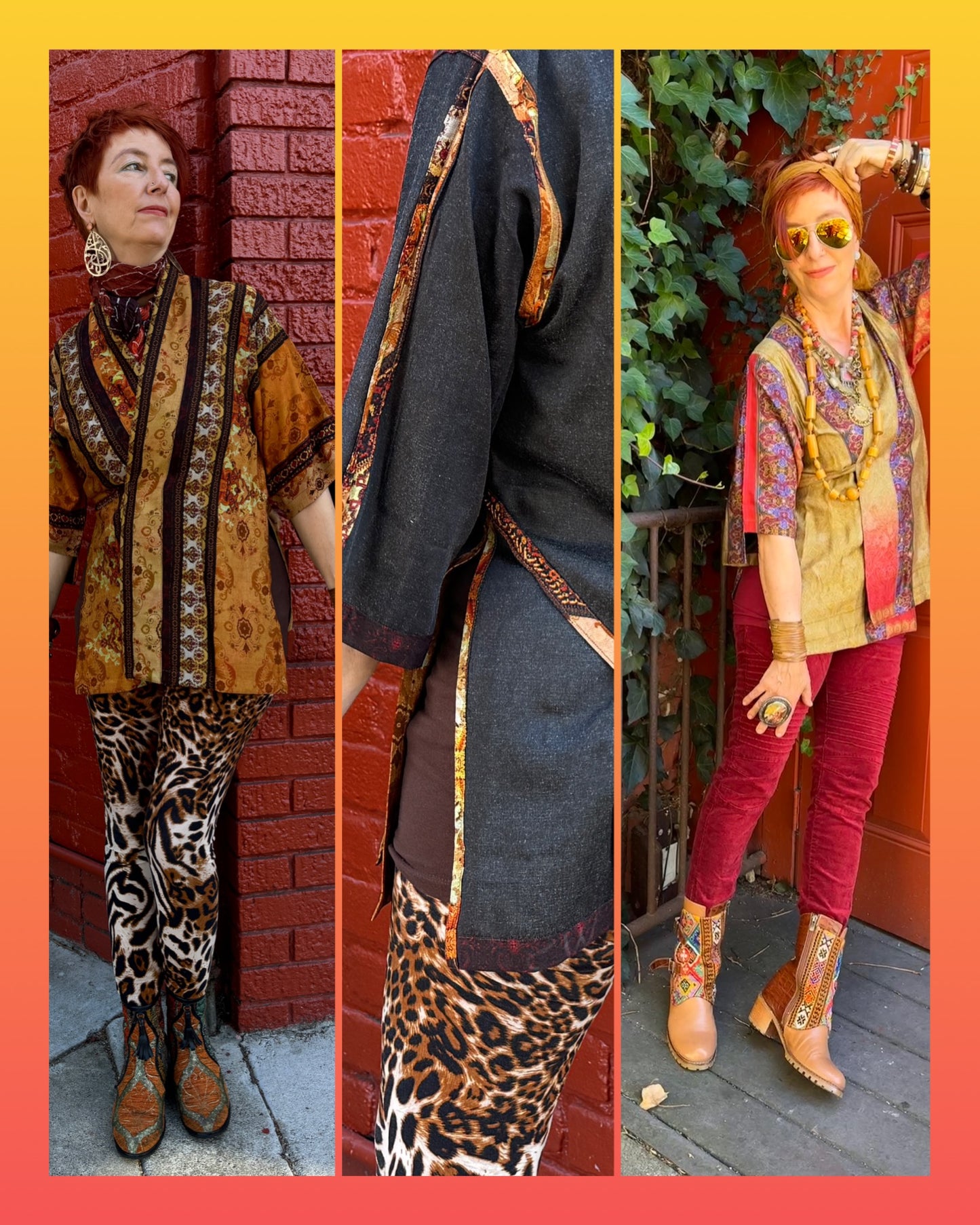 DOUBLE SIDED REVERSIBLE KIMONOS