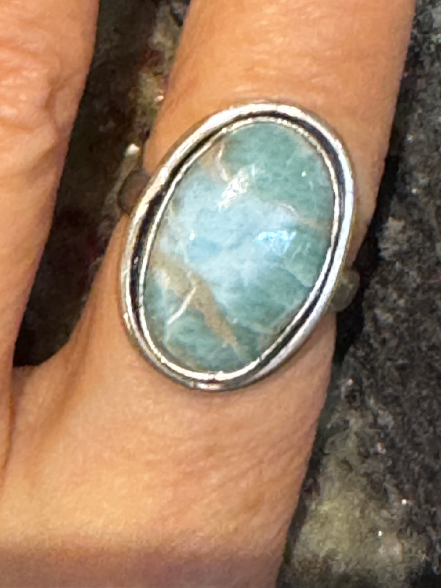 SKY BLUE'S THE LIMIT: Larimar and Fuchsite