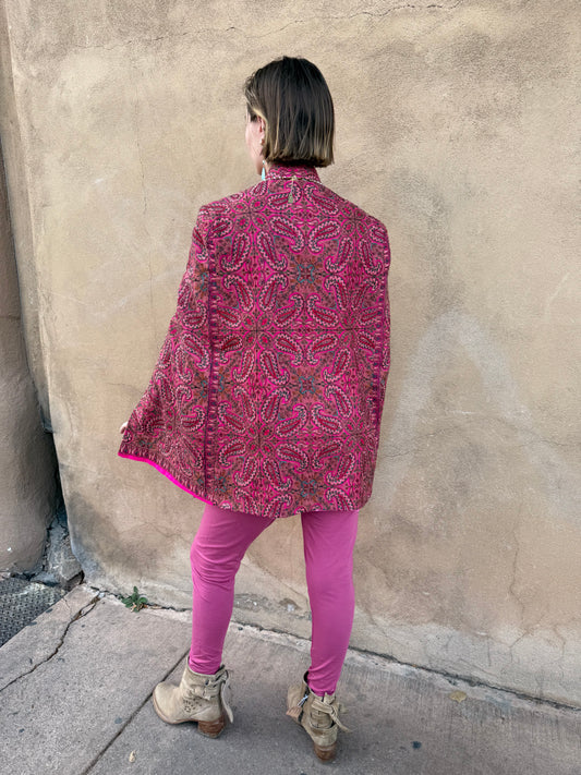 KASHMIR EMBROIDERED CAPE